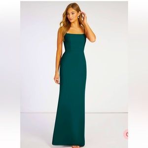 Azazie Tayla dress in peacock